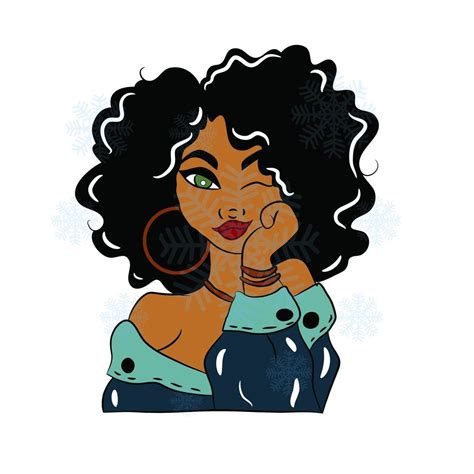 afro queen svg afro lady svg curly hair svg for silhouette afro woman svg black woman