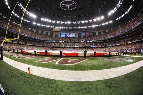 Maybe you would like to learn more about one of these? The Mercedes-Benz Superdome in New Orleans, Louisiana