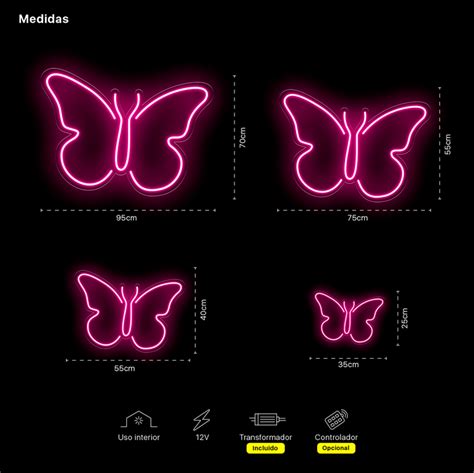 Simple Butterfly Neon Sign Letras Y Carteles De Neón Personalizados