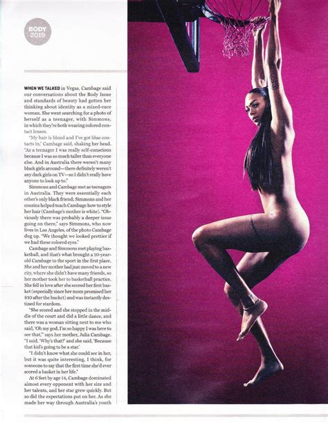 Espn Magazine Body Issue Liz Cambage October