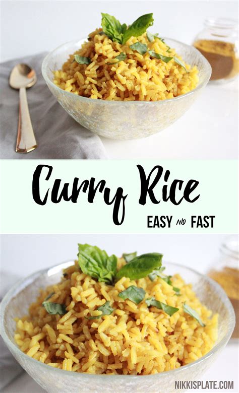 Easy Curry Rice Recipe Vegan And Gf Nikkis Plate Blog Recipe