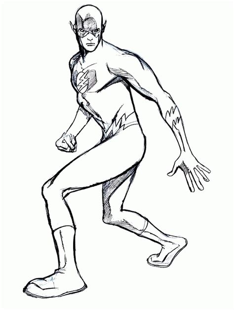 Zoom Flash Coloring Pages Sketch Coloring Page - Coloring Home