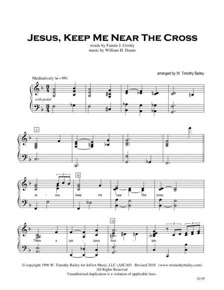 Jesus Keep Me Near The Cross Sheet Music Pdf Download