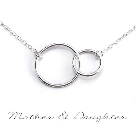 Interlocking Circles Necklace Silver Ph