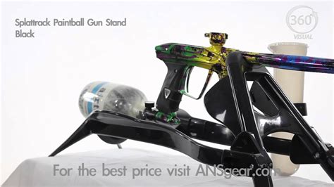 Splattrack Paintball Gun Stand Black Visual 360 Youtube