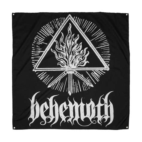 Official Behemoth White Black Sigil Flag Massacre Merch