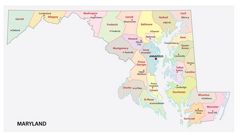 Thông Tin Bản đồ Bang Maryland Mỹ Năm 2024 Map Of Maryland