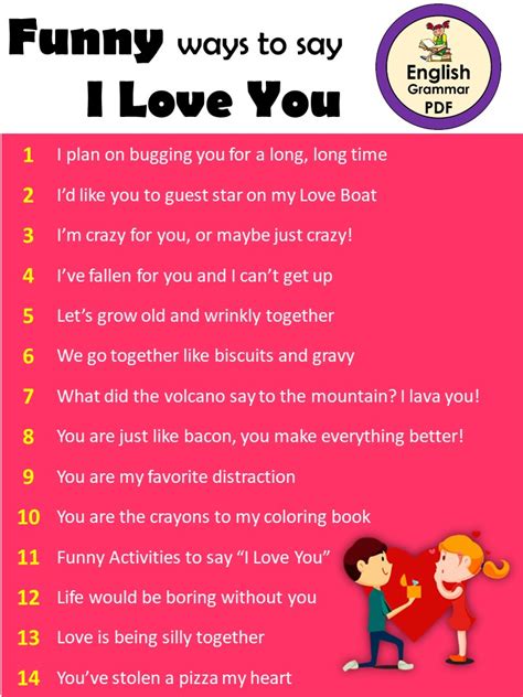 Funny Ways To Say I Love You Zohal