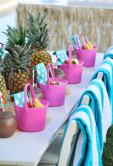 Pool decorations idea for around pool. Planning the Perfect Pool Party - Project Nursery