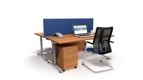 Speedy Office Desk Screens Blue