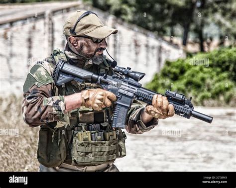 Private Military Company Mercenary Brutal Looking Special Forces