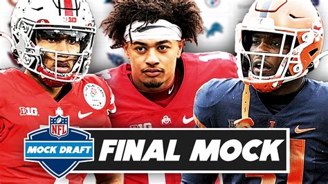 2023 Nfl Mock Draft Final 1st Round Mock Before The Draft Youtube