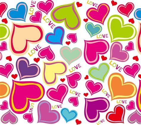 Colorful Hearts Wallpapers Top Free Colorful Hearts Backgrounds