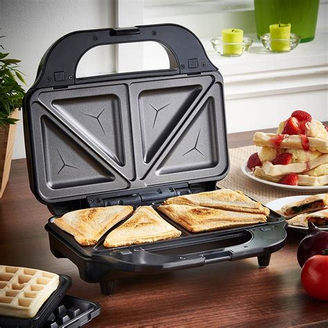 Vonshef 13177 Two In One Sandwich And Waffle Maker For 220 Volts