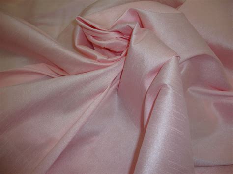 Pink Ice Shantung Dupioni Faux Silk Fabric Per Yard Etsy