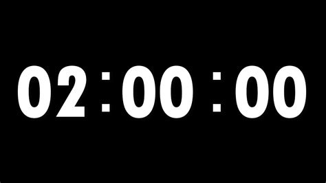 2 Hour Countdown Timer Youtube