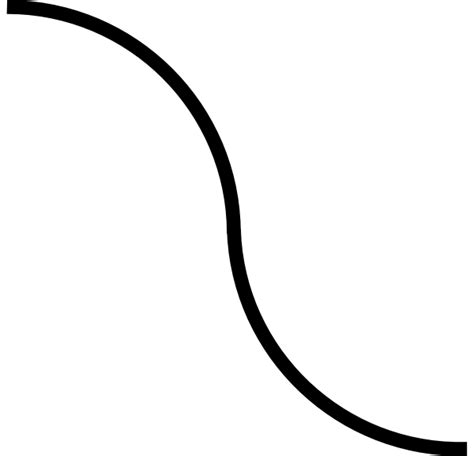 Curved Black Line Clip Art At Vector Clip Art Online