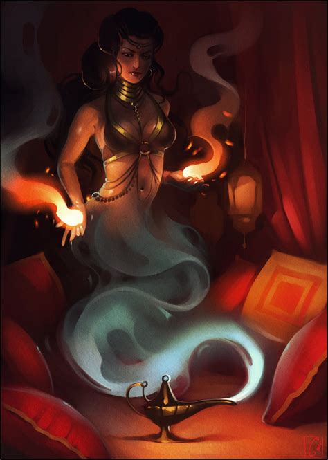 Female Genie Mythical Creatures Djinn Fantasy Creatures