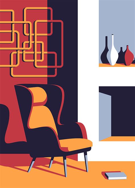 The Simple Life Cool Graphic Illustrations That Celebrate Mid Century