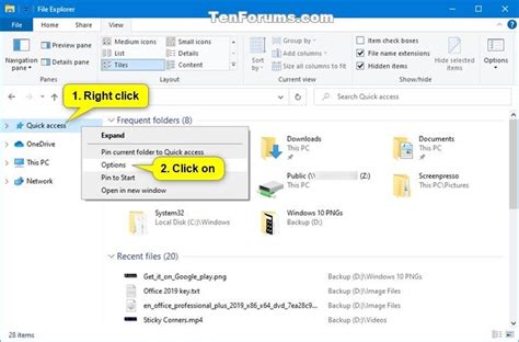 Open Folder Options In Windows 10 Tutorials