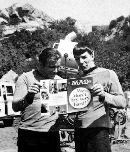 Captain Kirk And Spock Reading Mad Magazine Subscription Delivery To