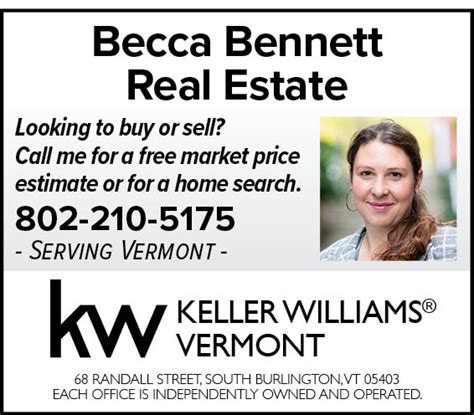 Keller Williams Becca Bennett S Burlington Vt Parishes Online