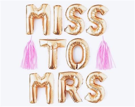 Miss To Mrs Balloon Installation Bachelorette Party Bride Bridal Shower Balloons Bridal Shower