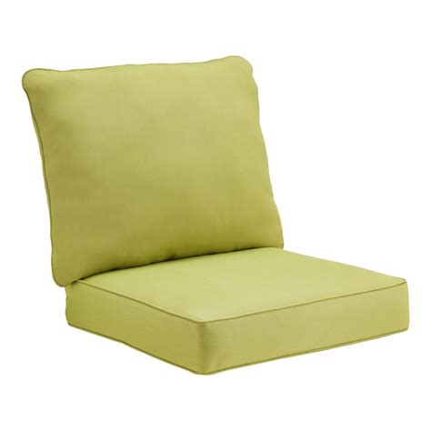 sunbrella sunbrella spectrum kiwi solid cushion for deep seat chair at