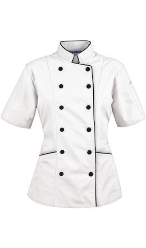 Short Sleeves Ladies Chef Coat Etsy