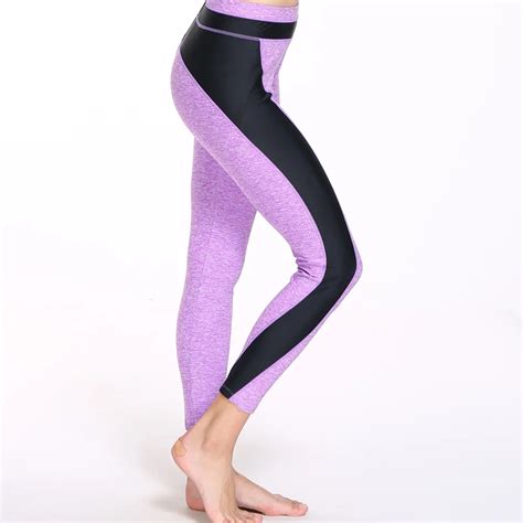 Multi Color Patchwork Leggings Fitness Women Sportswear High Waist