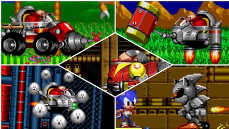 Sonic The Hedgehog 2 Genesis All Bosses No Damage Youtube