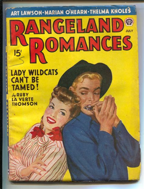 Rangeland Romances Lady Wildcats Can T Be Tamed Art Lawson Thelma Knoles Gga Cover Vg
