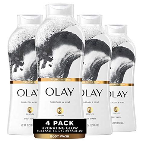 Olay Cleansing Infusion Body Wash Charcoal Mint 22 Fl Oz Pack Of 4
