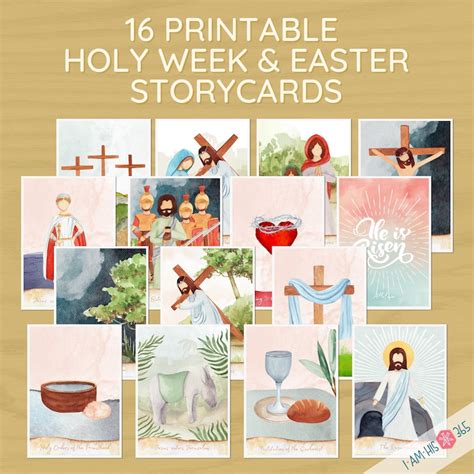 Easter Story Cards Holy Week Cards Easter Countdown Etsy