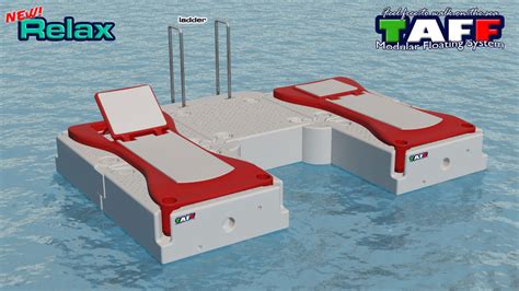 Floating Sun Lounger Relax Taff Modular Floating System For
