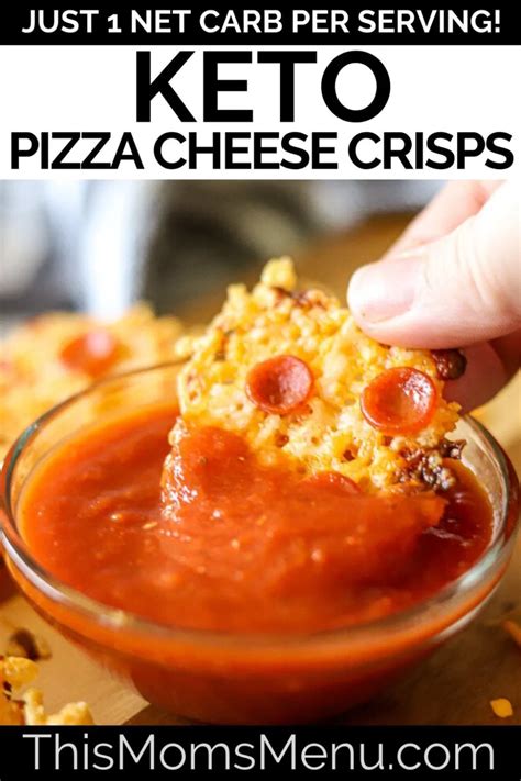 Take non stick muffin tin and place one slice of pepperoni in the bottom of each cup. These Keto Baked Pizza Cheese Crisps are a great healthy ...