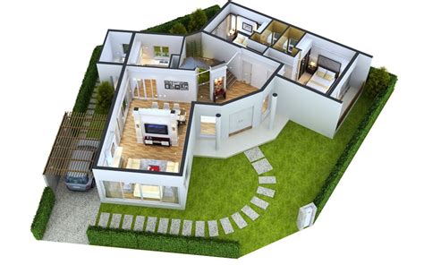 Two Bedroom House Plans In 3d Keep It Relax