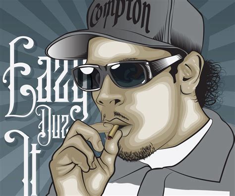 Cartoon Gangster Wallpaper ~ Wallpapers Wallpaper Eazy Gangsta Weed Rapper Nwa Hop Hip Cartoon