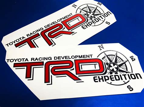 Trd Racing Development Toyota Decal Sticker Truck Off Road Tacoma