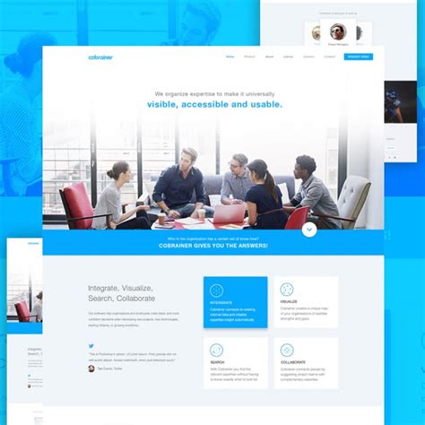 Professional Company Website Template Free PSD Download PSD