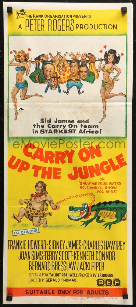 6h0353 Carry On Up The Jungle Aust Daybill 1970