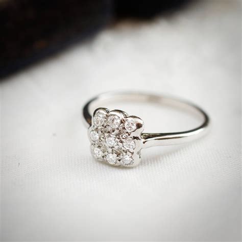 A Sparkly Sensation Vintage Diamond Cluster Ring Fetheray