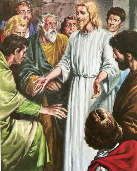 Catholic Print Picture Jesus Appears To Apostles T X Ready To Be Framed Picclick