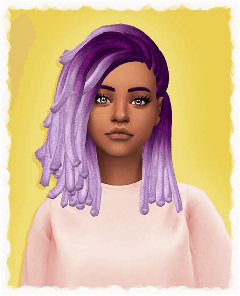 Sims 4 Piece Hair Retextured The Sims Book