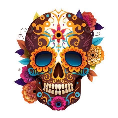 Sugar Skull Dia De Los Muertos Vector Hd Images Dia De Los Muertos