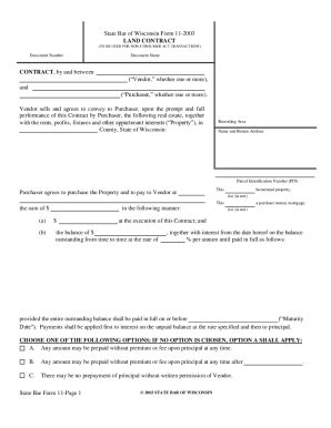 Fillable Online Fill IoState Bar Of Wisconsin Form 11 2003Fillable