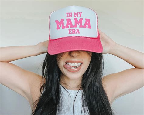 In My Mama Era Trucker Hat Mom Era Hat Mama Baseball Hat Hot Etsy