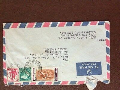 B U Ephemera Stamped Franked Envelope India Stamps Rs Airmail EBay