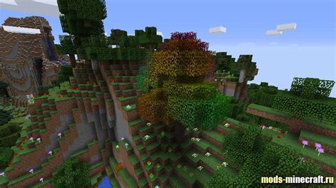 Rainbow Oak Trees 1122 1112 1102 Моды для Майнкрафт Mods