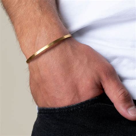 Gold Jay Cuff Bracelet Mens Bracelet Gold Jewelry Mens Gold Bracelets Mens Cuff Bracelets